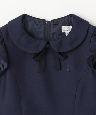 組曲 KIDS 【110-140㎝】レーシージャケット＆ワンピース セット ネイビー系