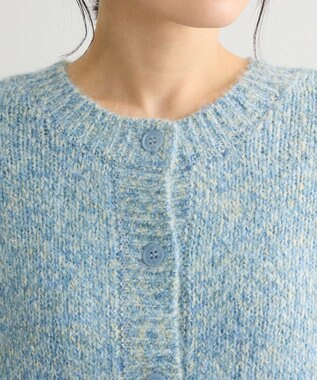 Green Parks ２ＷＡＹメランジＭＩＸニットプルオーバー Sax