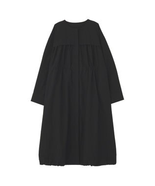 Green Parks ギャザードロストワンピース Black