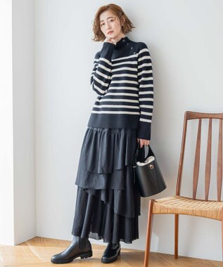 23区 バケツショルダー バッグ ブラック系