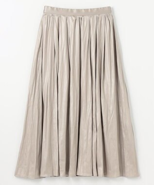 ANY 【ウエストゴム】チンツギャザースカート グレージュ