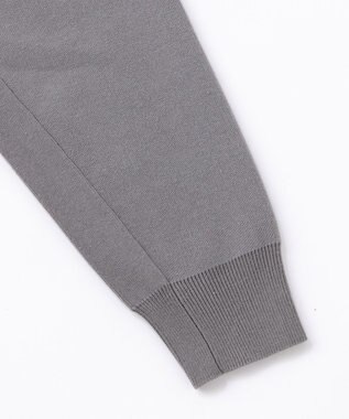 UNFILO MENS 【男女兼用/新色追加】スウェットライク ニットカーディガン [24年秋冬商品] グレー