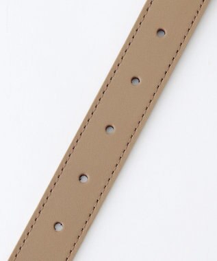 JOSEPH ABBOUD 【イタリア素材/日本製】バックスパインカットレザー ベルト ベージュ系