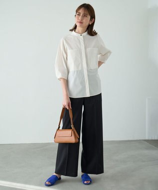 UNFILO TENNEN TOUCH ワイドパンツ ブラック