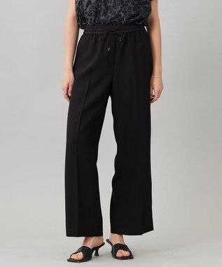 【新色追加・UVケア・接触冷感・速乾・防シワ・洗える】 FluidBackSatin  ワイドパンツ