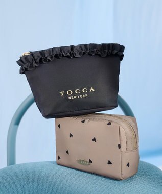 TOCCA 【撥水】DANCING LOVE POUCH ポーチ ベージュ系