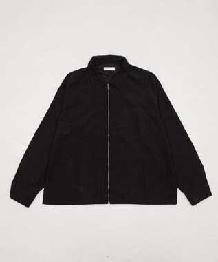WEGO 【ユニセックス着用ITEM】フェイクスウェードシャツジャケット ブラック