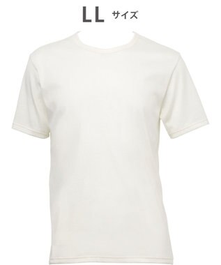 WACOAL MEN インナー　綿100％　洗濯してもやわらかさ続く　毛玉になりにくい　3分袖　クルーネック　/ワコールメン　WL5023 ホワイト