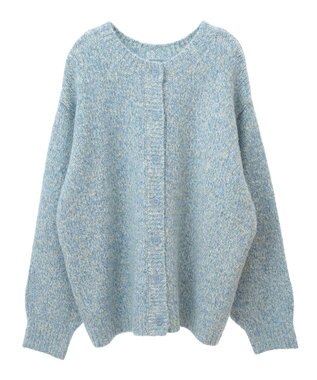 Green Parks ２ＷＡＹメランジＭＩＸニットプルオーバー Sax