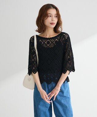 Green Parks ・ＳＵＧＡＲ　ＳＰＯＯＮ　クロシェプルオーバー Black