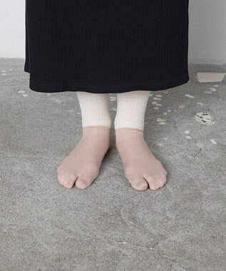 TRICOTE ベロアラメタビソックス 90WHITE