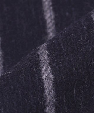 GOTAIRIKU リバーシブルカシミヤ混マフラー ネイビー系1