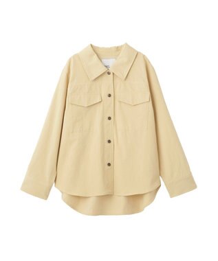 CRAFT STANDARD BOUTIQUE ワークシャツブルゾン Light Beige