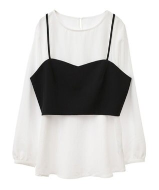 Green Parks ＳＥＴ２点　ビスチェ＋チュニック Black