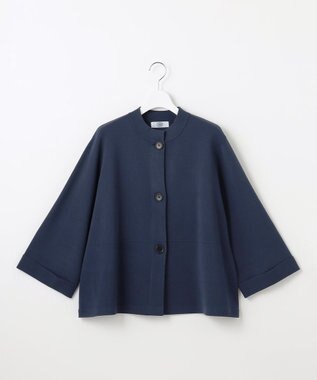 J.PRESS LADIES L 【洗える】VIGODA MILANO ニット ジャケット ブルーグレー系