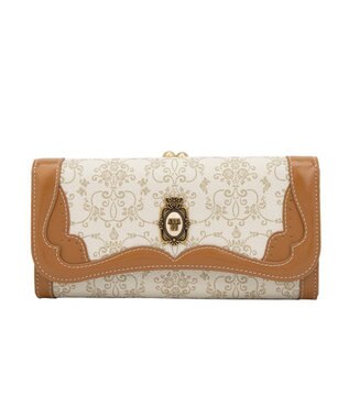 ANNA SUI リーブル 口金長財布 ベージュ