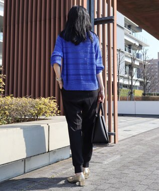 AMERICAN HOLIC 透かし編みニットプルオーバー Blue