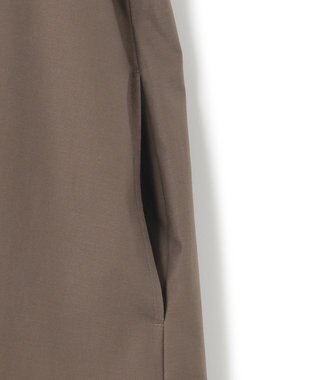 23区 【SLOW/一部店舗限定】ウォッシュドコットンストレッチ ワンピース ダークブラウン系