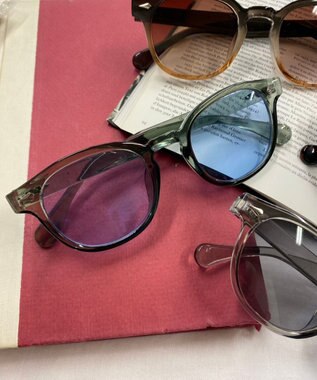 WEGO 【ユニセックス着用ITEM】クリアフレームカラーアイウェア 柄4