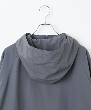 WEGO ナイロンフードシェルブルゾン ダークグレー