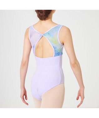 Chacott 【NOZOMI YUASA】ノースリーブレオタード ヒヤシンスプリント