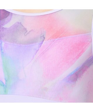 Chacott 【NOZOMI YUASA】ノースリーブレオタード ヒヤシンスプリント