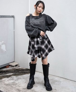 WEGO ドッキングオフショルショートスウェット 柄4