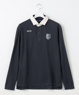 23区GOLF 【MEN】【吸湿発熱】グランサーモカノコ ポロシャツ ネイビー系