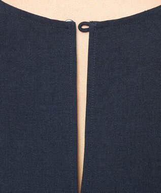 uncrave ウォッシャブルドライサップ テントラインブラウス ネイビー