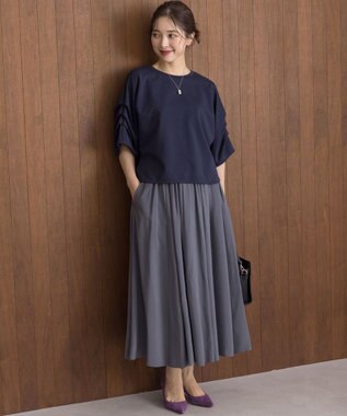 組曲 ライトダンボール ドルマンカットソー ネイビー系