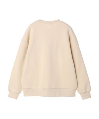 Green Parks ・Ｄｏｕｂｌｅ　Ｆｌａｇｓ　ロゴｐｔ＆刺繍スウェット Ivory