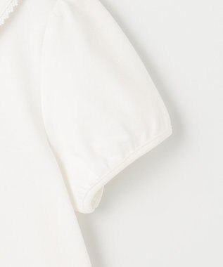 ANY KIDS 丸襟付き 半袖 ブラウス ホワイト