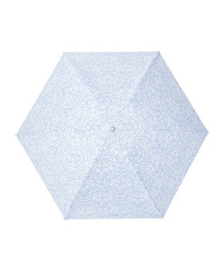 MOONBAT 【フワクール生地使用/軽量】MACKINTOSH PHILOSOPHY 遮光 晴雨兼用 折りたたみ日傘 小花柄 ペールスカイ