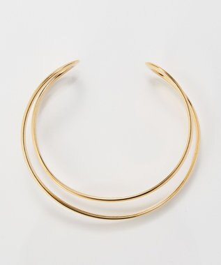 Phoebe 【金属アレルギー対応】ツインカレントカフバングル　ゴールド/ニッケルフリー ゴールド