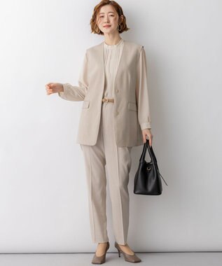 23区 【見上愛さん着用】オーバルバックル ベルト キャメル系