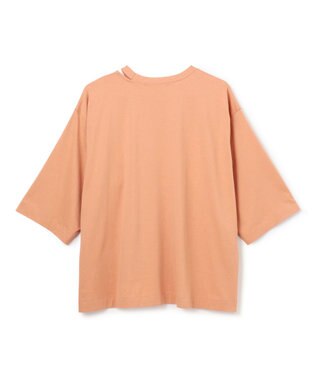 BEIGE， 【洗える・GLOW ８月号掲載】S.BABILA / スリットネックオーバーサイズTシャツ Sunset