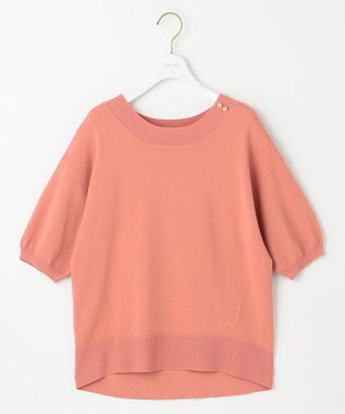 ANY SIS 【接触冷感・UVケア】フロント切替 プルオーバー コーラル