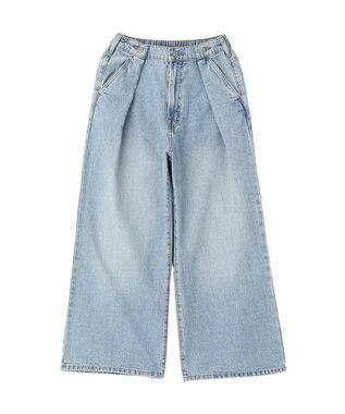 earth music&ecology ポケットレースデニムパンツ Light Indigo