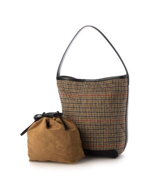 UNBILLION カシュカシュ cachecache / ツイードバケツバッグ カーキ