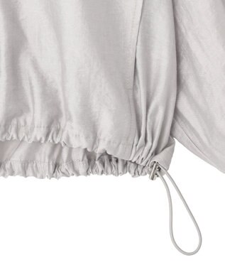 Green Parks シアーＺＩＰＶネックブルゾン Gray