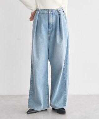 earth music&ecology ポケットレースデニムパンツ Light Indigo