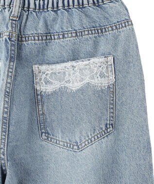 earth music&ecology ポケットレースデニムパンツ Light Indigo