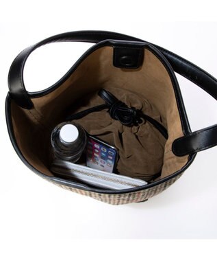 UNBILLION カシュカシュ cachecache / ツイードバケツバッグ カーキ