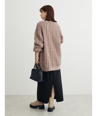 Green Parks ・ＲＡＹ　ＣＡＳＳＩＮ　ポップコーンカーディガン Gray Beige