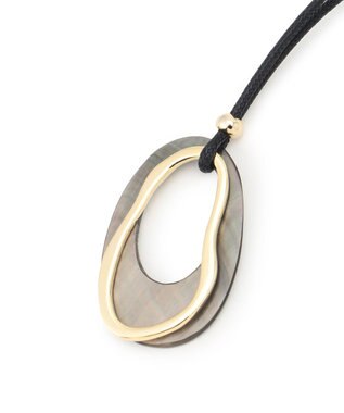 23区 シェルリング ネックレス ブラック系