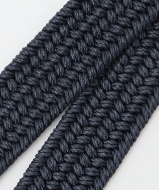 JOSEPH ABBOUD 【イタリア素材・ストレッチ・日本製】 ストレッチリネン ベルト ネイビー系