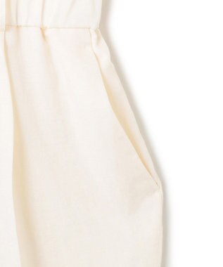 BEIGE， 【洗える】BERNARD / リネンノースリーブオールインワン Meringue