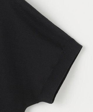 J.PRESS LADIES L 【洗える・抗菌防臭】FABRIC コンビ ニット ブラック系