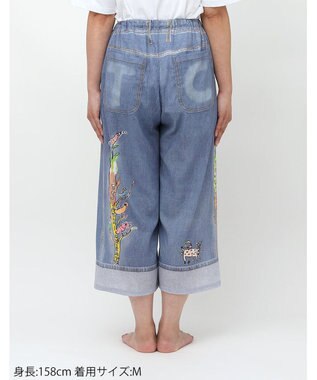 tsumori chisato SLEEP ツモリチサト ボトムス 綿100%(本体) 楊柳素材 8分丈 レディース UOT215 /ワコール ブルー