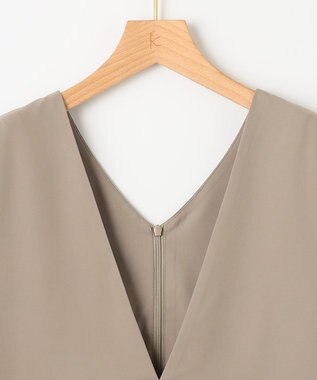 組曲 【WEB限定・シワになりにくい】ジェシーツイル ジャンパースカート ブラウン系